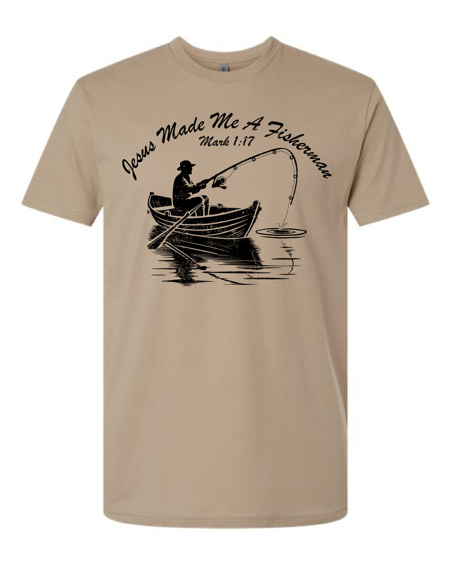 Jesus Made Me A Fisherman shirt, Christian fishing tee