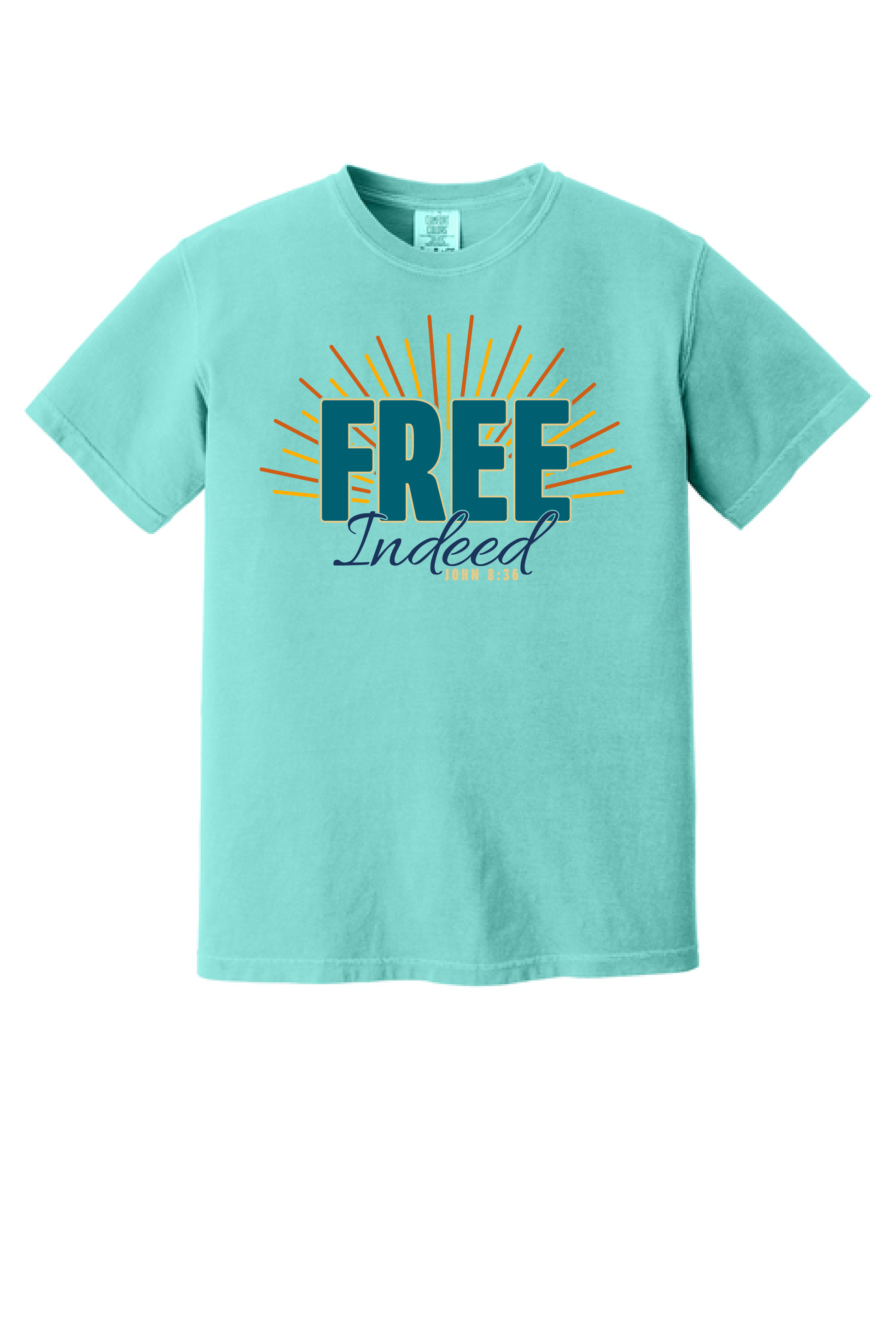 Free Indeed shirt, Christian tee printed in Rockwall, Texas