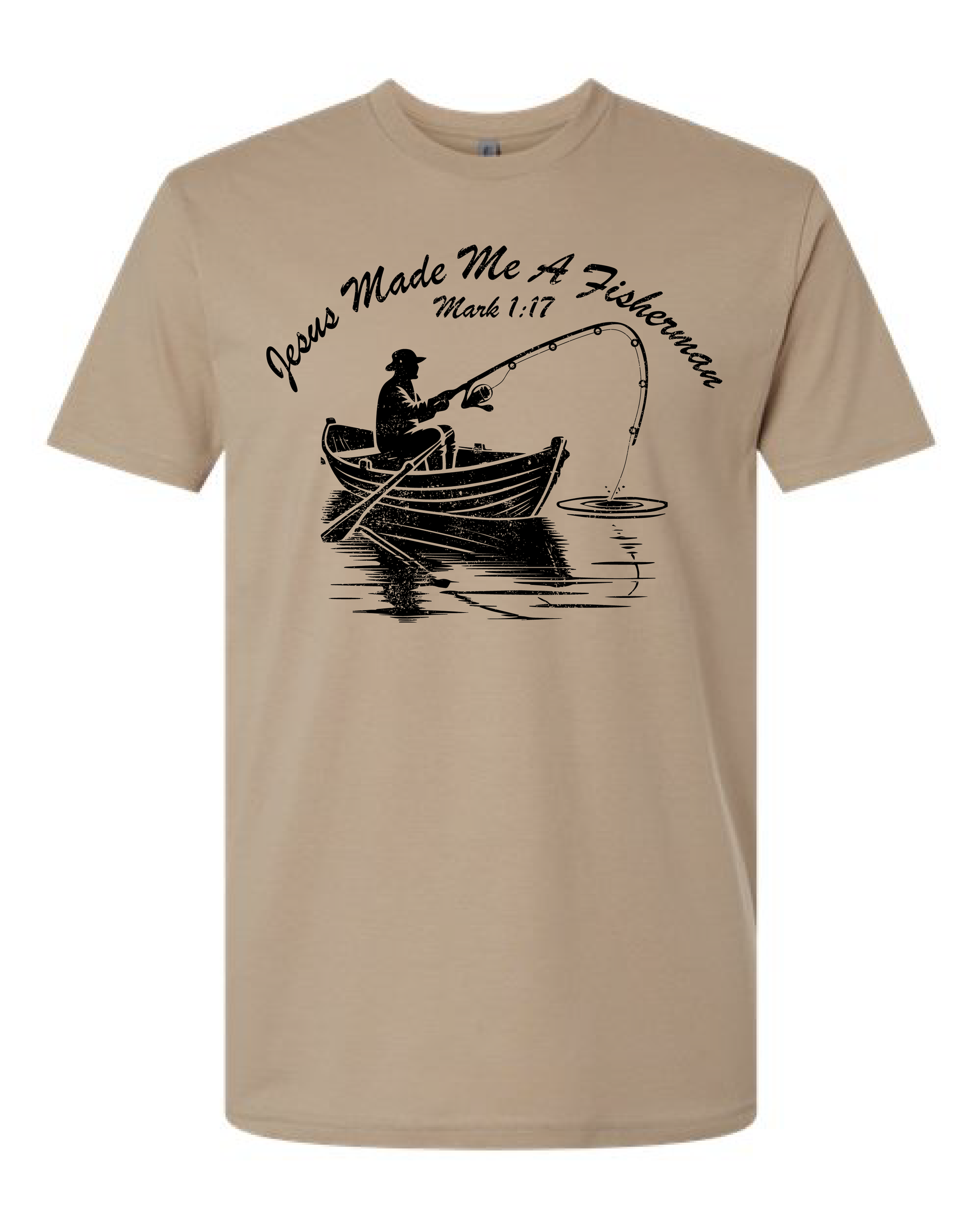 Jesus Made Me A Fisherman shirt, Christian fishing tee