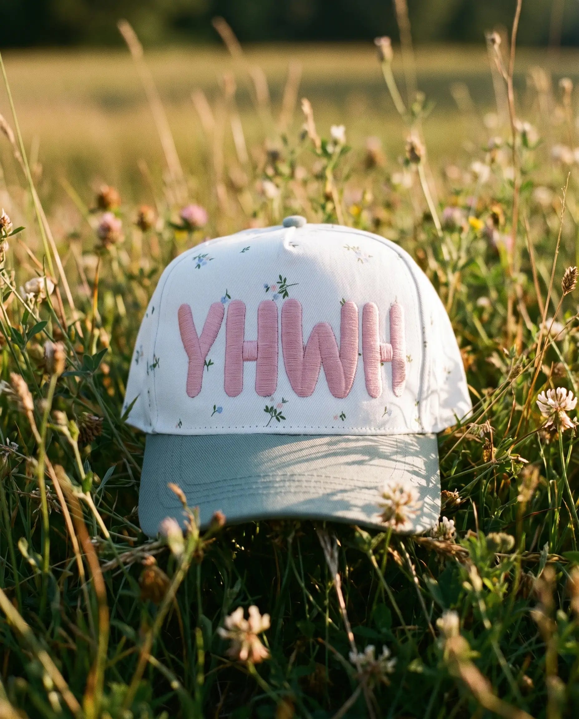YHWH Hat, Floral product shot